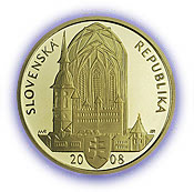 Líc mince 400. výročí korunovace Matěje II.
